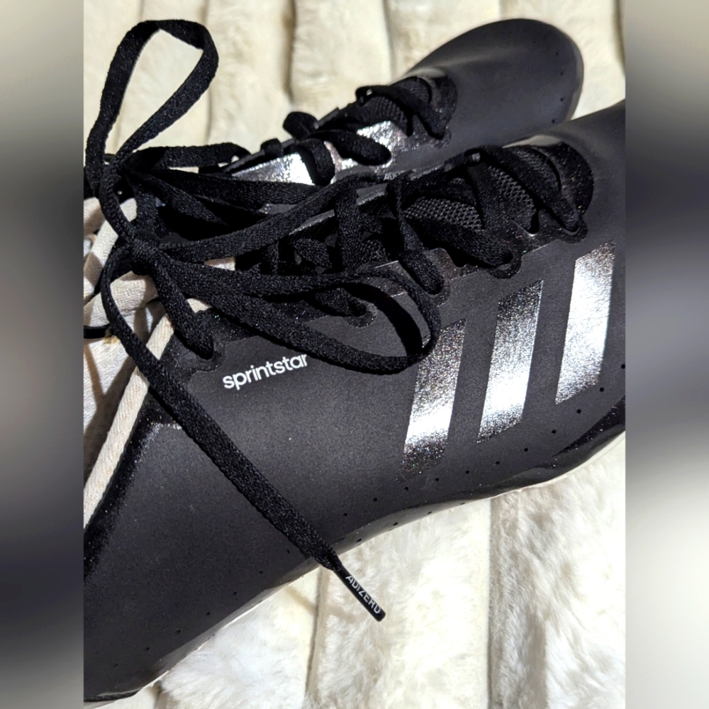 Adidas Black and White Athletic Shoes